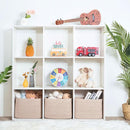 MINTWOOD Design 3-Pack Decorative Woven Storage Baskets for Shelves, Cube Bin Box for Organizing Books, Shoes, Dog Toys, Pantry Closet and Living Room Organizer, Oatmeal Brown by TinyTreasures Baby Boutique