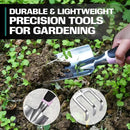 2WAYZ - Garden Tool Set - Heavy Duty 3-Piece Gardening Kit - Aluminum Alloy Spade Shovel, Transplant Hand Trowel, and Cultivator Rake - Ergonomic Non-Slip Rubber Grip - Ideal Garden Tools Gift by GreenHaven Gardens
