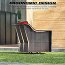 Joyside Swivel Patio Chairs Set of 2, Wicker Patio Furniture with Wide Armrest and Thick Cushions, Upgraded Large Size for Backyard, Garden, Poolside by GreenHaven Gardens