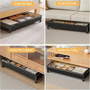 Under Bed Storage Containers with Wheels, 80L Extra-large Underbed Shoe Storage Organizer 2 Pack with Removable Lids, Large Rolling Under Bed Storage Dresser Drawers for Clothes Shoes Blankets by CozyNest Decor