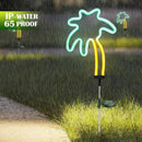 SunKite Solar Garden Lights - Coconut Solar Decorative Stake Lights Outdoor Waterproof Solar Neon Lights for Garden,Yard, Lawn, Pathway,Patio,Backyard,Pool,Hawaii Decor(2 Pack) by GreenHaven Gardens
