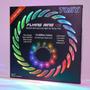 TOSY Flying Ring - 16 Million Color RGB or 12 LEDs, Super Bright, Lost Mode, Auto Light Up, Camping Essentials for Kids/Teens/Boy/Girl, Safe & Soft, Waterproof, Pool/Beach Games, Lightweight Toy by TinyTreasures Baby Boutique