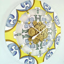 The Gears Clock Wall Clock Italy Collection with Moving Gears (Minori, 36 inch Round)