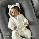 Deluxe Infant Lounger, Baby Nest Cover for Baby Girls & Boys, Newborn Essentials for Baby 0-12 Months, 100% Cotton(Gray) by TinyTreasures Baby Boutique