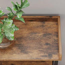 IRONCK Console Table, Sofa Table with Power Outlet, Farmhouse Hallway Table for Entryway, Living Room, Height Adjustable, Easy Assembly, Rustic Brown, 43" by CozyNest Decor