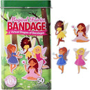 BioSwiss Bandages, Magical Fairies Shaped Self Adhesive Bandage, Latex Free Sterile Wound Care, Fun First Aid Kit Supplies for Kids and Adults, 50 Count by TinyTreasures Baby Boutique