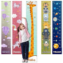Personalized Kids Growth Chart - 12 Designs, 13oz Vinyl Height Measurement ft. cm, inches Chart for Toddlers - Ruler for Kids by TinyTreasures Baby Boutique
