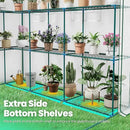 KING BIRD Premium Greenhouse for Outdoors, 84 x 56 x 77 Upgraded PE Cover & Steel Frame Walk in Hot House, w/ Zippered Screen Windows Mesh Door, 3 Tiers 20 Shelves for Outside Garden, White by GreenHaven Gardens