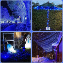 2 Pack Solar String Lights for Outside, Each 79Ft 240LED Solar Lights Outdoor, 8 Modes Waterproof Solar Powered Fairy Twinkle Lights for Backyard Patio Tree Party Garden Decoration, Blue by GreenHaven Gardens
