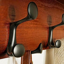SKOLOO Wall Shelf with Hooks, 24-Inch Cherry Coat Rack Wall Mount with Shelf Organizer - Lightweight & Sturdy, 5 Tri Hooks - Perfect for Entryway, Hallway, Living Room, Bedroom, Mudroom by CozyNest Decor