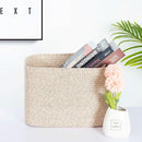 MINTWOOD Design 3-Pack Decorative Woven Storage Baskets for Shelves, Cube Bin Box for Organizing Books, Shoes, Dog Toys, Pantry Closet and Living Room Organizer, Oatmeal Brown by TinyTreasures Baby Boutique