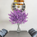 Sggvecsy 15 Pcs Babys Breath Artificial Flowers Gypsophila Bouquets Bulk Real Touch Fake Silk Flowers for Home Wedding DIY Floral Arrangement Kitchen Table Centerpiece Festival Decoration (Purple) by CozyNest Decor