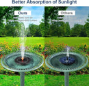 3.5W Solar Fountain, Upgrade Solar Bird Bath Fountains, Water Fountain Outdoor with 4 Fixed Rods & 8 Orange Nozzles, Solar Fountain Pump for Pond, Patio,Outdoor, Garden, Pool by GreenHaven Gardens