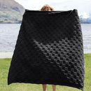 Bedsure GentleSoft Black Throw Blanket for Couch - Super Soft Cozy Blankets Gifts for Women Men Girls, Cute Small Fleece Throws for Bedroom Home Decor, 50x70 Inches by CozyNest Decor