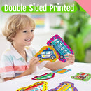 9 Pieces Kids Lacing Cards, Double Sided Sewing Cards in 9 Vehicle Cards with 9 Colorful Laces, Imagination Development Lacing Toys Games for Children Educational and Learning Activity by TinyTreasures Baby Boutique