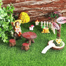Elcoho 6 Pieces Fake Grass for Crafts Fairy Garden 6 x 6 Inches Artificial Garden Grass for Miniature Ornament Dollhouse DIY Decoration by CozyNest Decor