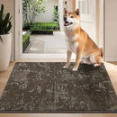 BEQHAUSE Dirt Trapper Door Mat 24"x36" Non-Slip Door Mats Washable Entryway Rugs Stain Resistant Doormat Absorbent Welcome Floor Mat for Front Back Door, Muddy Wet Shoes & Paws,Brown by CozyNest Decor