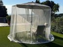 Mosquito Net for Umbrella 7.5 FT | Large Sizes & Fabric Designed for Outdoors | Insect House Screen Netting for Patio, Porch & Garden Terrace | Outside Canopy Bug & Fly Protection Enclosure by GreenHaven Gardens