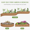 Metal Garden Edging Border, Corrugated Steel Landscaping, DIY for Lawn (Rusty, 6 Inch x 20FT) by GreenHaven Gardens