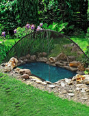 DEERFAMY Pond Net Dome, 10×14 FT Pond Cover with 2 Doors, Pond Mesh Tent with 4 Ropes, 16 Stakes, and Fiberglass Poles, Pond Netting for Koi, Outdoor Ponds, Pool and Gardens, Black by GreenHaven Gardens