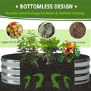 6x3x1ft(2 Pack) Oval Galvanized Raised Garden Bed,Outdoor Planter Box Metal Patio Kit Planting Bed for Vegetables Flowers and Succulents by GreenHaven Gardens