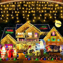 Hezbjiti Christmas Lights Decorations Outdoor, 1600LED 164FT Curtain Fairy Lights 8 Modes 320 Drops Fairy String Curtain Lights for Christmas Decor Eaves Window Party Yard Garden by GreenHaven Gardens