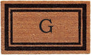 Calloway Mills 152963672G Black Border 36" x 72" Monogram Doormat Letter (G) by CozyNest Decor