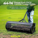 Walensee 44 Inch Compost Spreader Peat Moss Spreader with Side-Latch Design, Upgraded Large-Capacity Metal Mesh Roller for Lawn and Garden Care, Durable Manure Spreader for Seeding and Fertilizing by GreenHaven Gardens