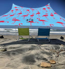 Neso Tents Beach Tent with Sand Anchor, Portable Canopy Sunshade - 7' x 7' - Patented Reinforced Corners(Flamingos) by TinyTreasures Baby Boutique