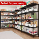 REIBII 70"W Storage Shelves Load 1600LBS, Metal Shelving 5-tier Wire Shelving Unit Metal Shelves for Storage Adjustable Garage Shelving for Pantry Kitchen Garage Commercial school 70"W*15.8"D*72.4"H by GreenHaven Gardens