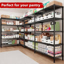 REIBII 70"W Storage Shelves Load 1600LBS, Metal Shelving 5-tier Wire Shelving Unit Metal Shelves for Storage Adjustable Garage Shelving for Pantry Kitchen Garage Commercial school 70"W*15.8"D*72.4"H by CozyNest Decor