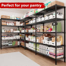 REIBII 70" W Storage Shelves Heavy Duty Load 1600LBS, Metal Shelving 5-Tier Wire Shelving Unit Metal Shelves for Storage Adjustable Shelving Rack for Pantry Kitchen 70" W*15.8" D*72.4" H, 2 Pack by CozyNest Decor