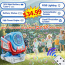 2025 Upgraded Bubble Machine with Remote Control, Automatic Rotation & RGB Lights, 1800mAh Rechargeable Battery, Type-C Charge, Bubble Maker for Kids, Weddings, Birthday Parties, Outdoor Activities by TinyTreasures Baby Boutique