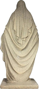 EMSCO Group Virgin Mary Statue - Natural Sandstone Appearance - Made of Resin - Lightweight - 34" Height by GreenHaven Gardens