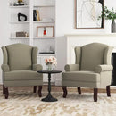 Accent Chair, High Back Upholstered Armchair with High Resilience Sponge & Wood Legs, Mid-Century Modern Comfy Single Sofa Reading Chairs for Living Room, Bedroom (Light Camel, Set of 1) by CozyNest Decor