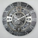 The Gears Clock Real Moving Gear Wall Clock England Line (Carbon Grey, 24 inches (60 cm)) by CozyNest Decor