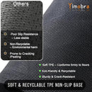 Yimobra Welcome Mat Outdoor Indoor, All-Season Waterproof Front Door Mat Outside Entrance, All-Weather Heavy Duty Non-Slip Doormat, Low Profile Porch Patio Entrance Mats, 60x36, Brown by CozyNest Decor