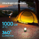 LED Camping Lantern, Consciot Battery Powered Camping Lights, 1000LM, 4 Light Modes, IPX4 Waterproof Tent Lights, Portable Flashlight for Power Outages, Emergency, Hurricane, Hiking, 2-Pack by GreenHaven Gardens