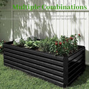 8x4x2 ft Outdoor Raised Garden Bed, Large Metal Planter Raised Beds, Planters for Outdoor Plants for Vegetables, Flowers, Herbs, Fruits, and Succulents.(4 Pcs) by CozyNest Decor