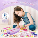 Dpai Friendship Bracelet Making Kit for Girls,DIY Arts and Crafts Toys,Jewelry String Maker Kit,The Best Birthday Gifts Ideas for Girls 6 7 8 9 10 11 12+ Years Old（Double Purple by TinyTreasures Baby Boutique
