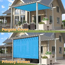 VICLLAX Shade Fabric Sun Shade Cloth with Every 2 FT Grommets for Patio Garden Pergola Cover Canopy 15x21 FT, Mixed Turquoise