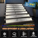 Solar Step Lights - Waterproof Outdoor Decor, IP67 Solar Lights for Yard, Patio, Garden, Walkways, Front Door, Pathway, Driveway (12) by GreenHaven Gardens