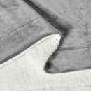 Amazon Basics Reversible Sherpa Throw Blanket, Dark Gray, 50"x60" by CozyNest Decor