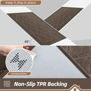BEQHAUSE Dirt Trapper Door Mat 20" x 32", Doormat Non-Slip Entryway Rugs Washable, Dog Door Mat Stain Resistant and Absorbent Welcome Floor Mat for Front Back Door, Muddy Wet Shoes & Paws, Light Brown by CozyNest Decor