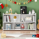 Book Shelf Set of 2, 5 Cubes Storage Organizer, Open Shelf Wooden Bookcase, Freestanding White Bookshelf Cube Shelf for Bedroom, Living Room, Home Office by CozyNest Decor