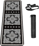 Non Slip Yoga Mat TPE Workout Mat for Men Women, Thick Workout Mat with Carrying Strap, Fitness Mats for Exercise, Yoga, Fitness, Pilates, Floor Workouts (72" x 24" x 6mm) by TinyTreasures Baby Boutique