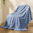 Bedsure GentleSoft Twin Blanket for Bed Ashley Blue - Super Soft Cozy Blankets for Women Men Girls, Cute Fuzzy Fleece Throws for Bedroom Couch, 60x80 Inches by CozyNest Decor