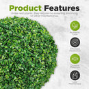 DRAY Premium 16.14" Faux Boxwood Balls – Set of 2 Artificial Topiary Spheres for Outdoor & Indoor Use – Realistic, UV-Resistant, Weatherproof Decorative Greenery – Check Measurements by CozyNest Decor
