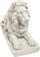 Design Toscano Lyndhurst Manor Lion Sentinel Outdoor Garden Statue, 27 Inch, Resin, Antique Stone Finish by GreenHaven Gardens