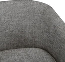 CHITA Swivel Accent Chair, FSC Certified Upholstered Fabric Barrel Chair for Living Room, Fully Assembled, Pebble Grey by CozyNest Decor